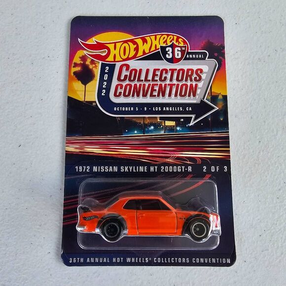 Hot Wheels 2022 Collectors Convention 1972 Nissan Skyline HT 2000GT-R 01055/6200 - Picture 3 of 10